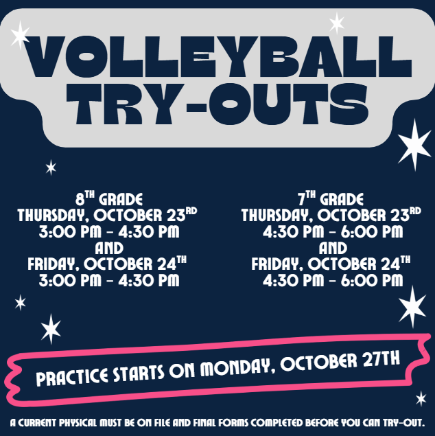 VOLLEYBALL TRY-OUTS