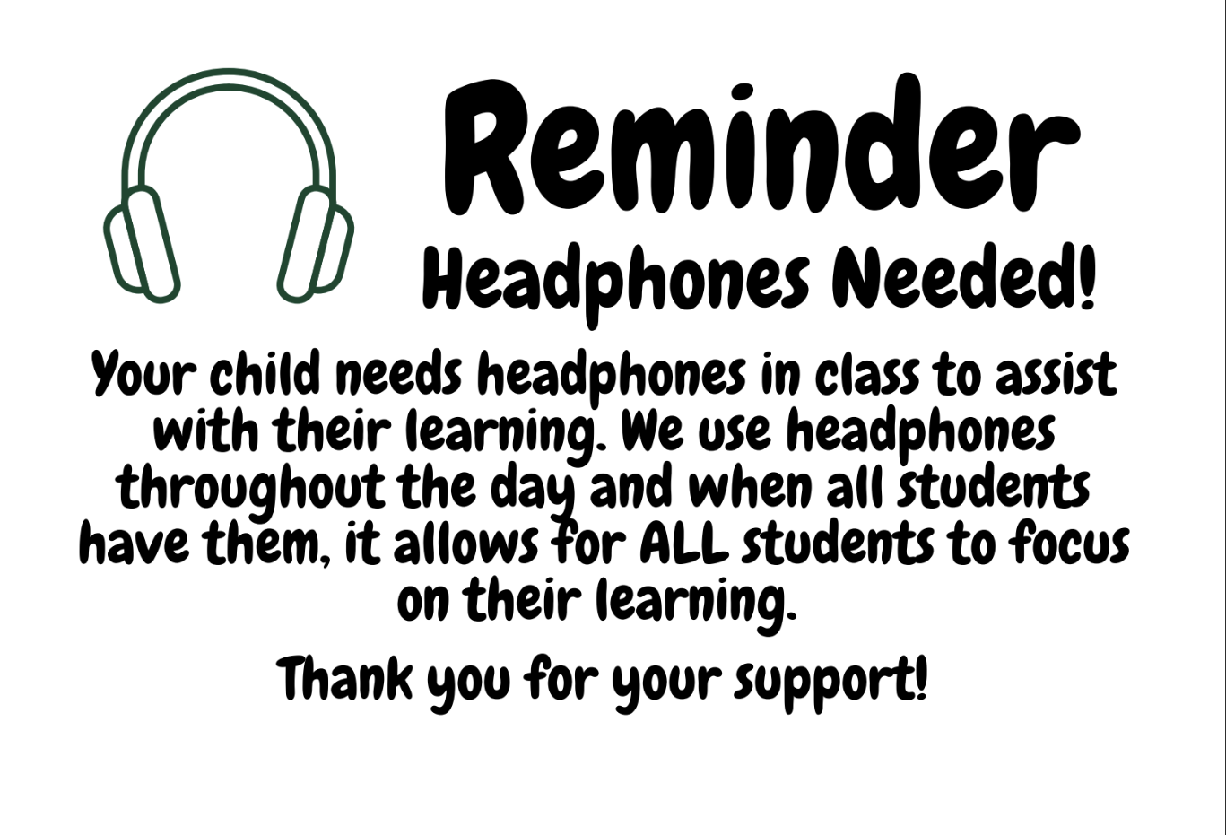 Headphone reminder