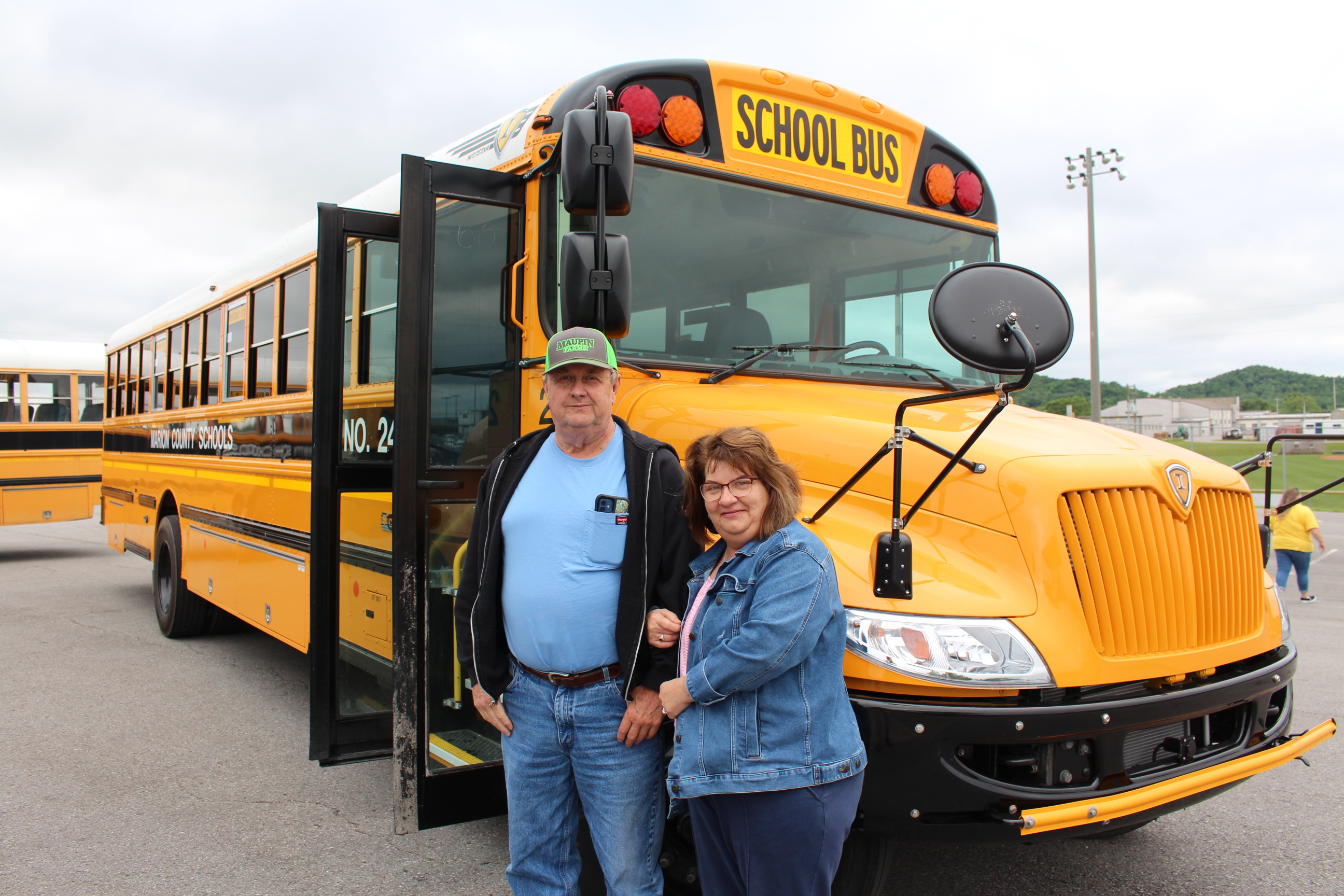 Maupins with new bus