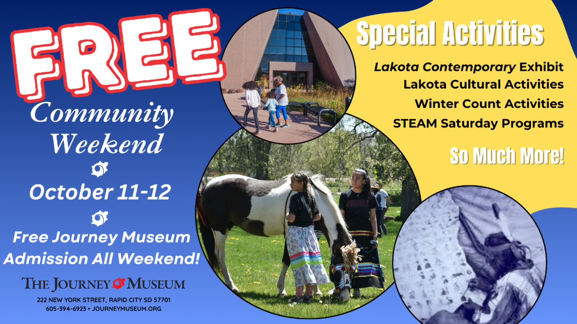 Flyer for a community weekend october 11-12