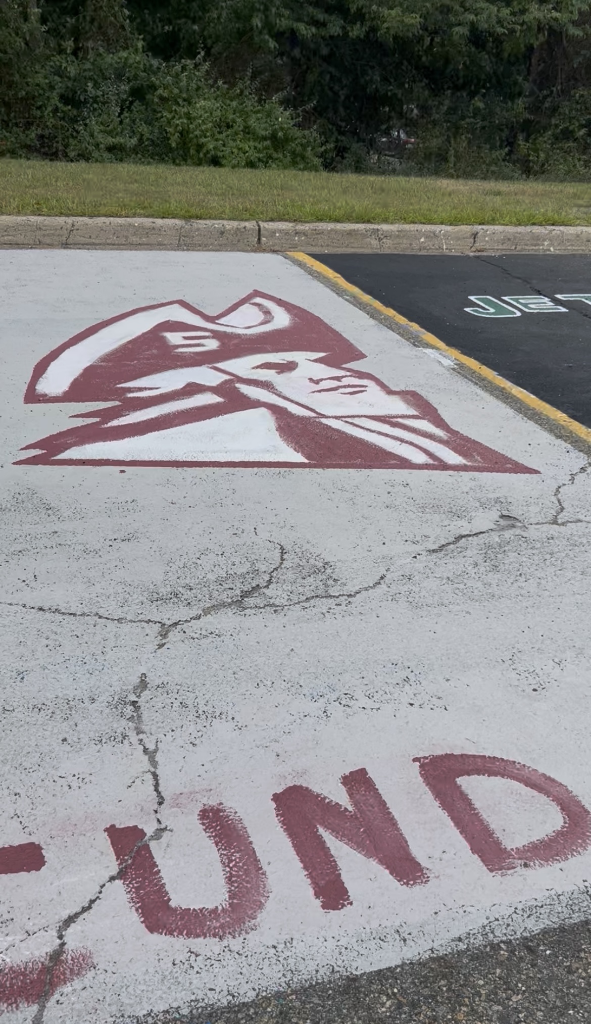 WHHS Paints a Parking Spot