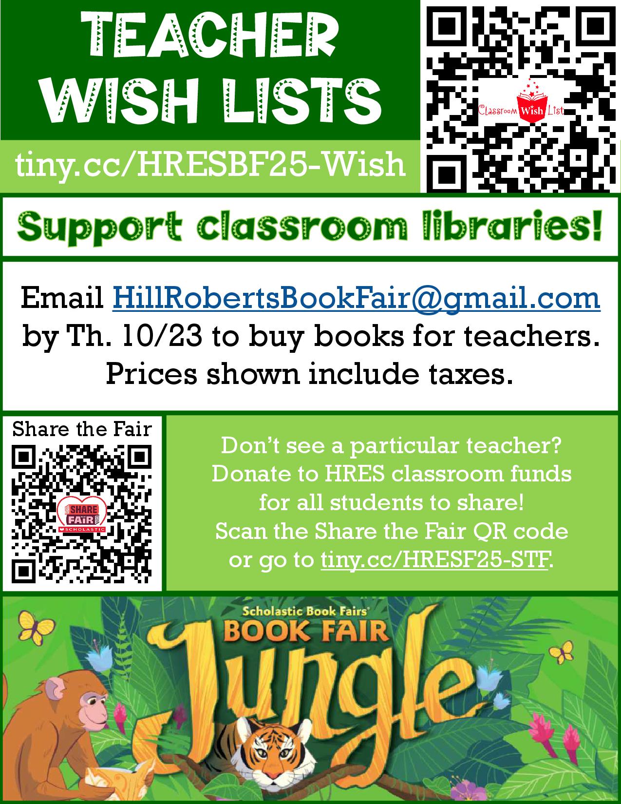 Teacher Wish Lists