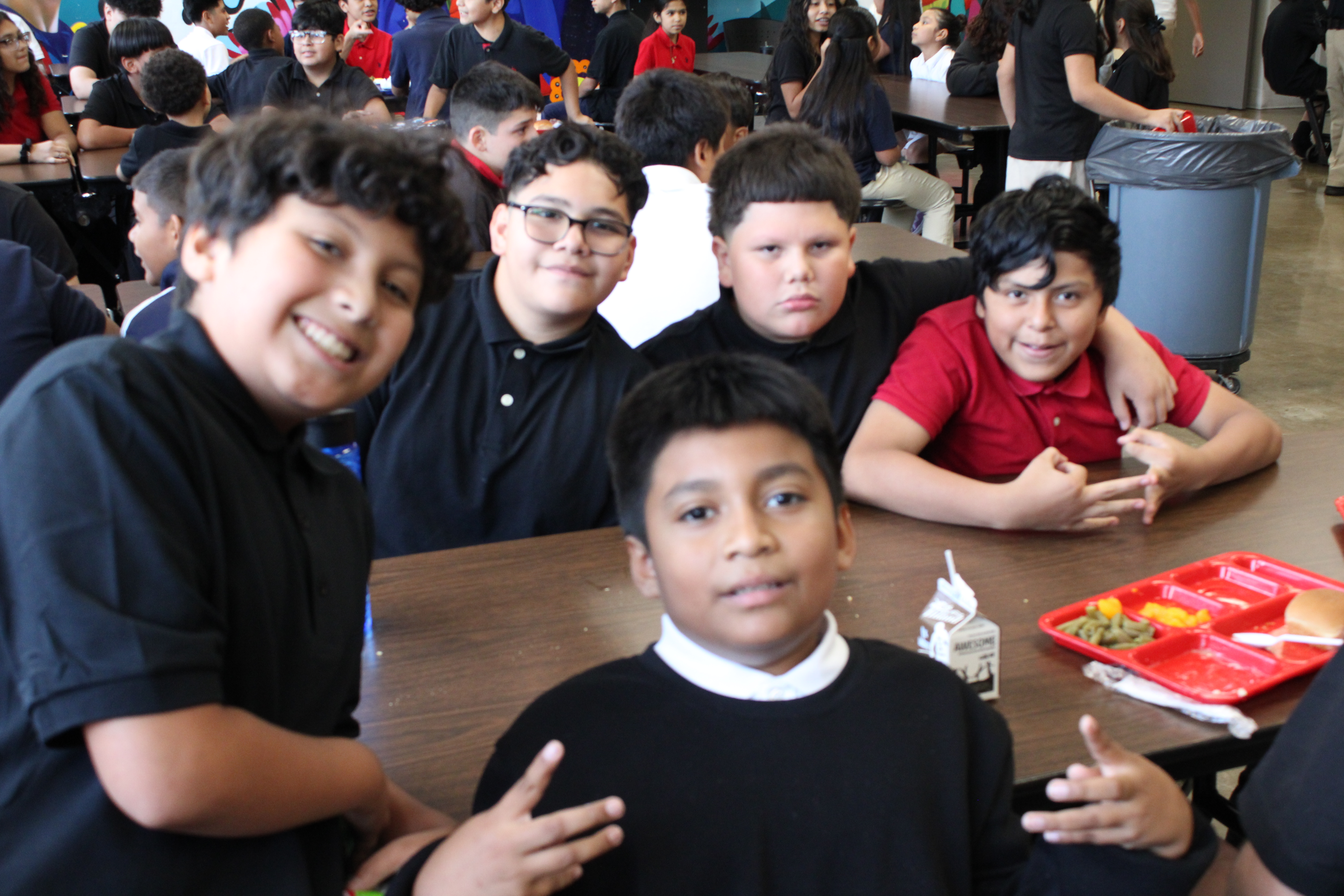At lunch