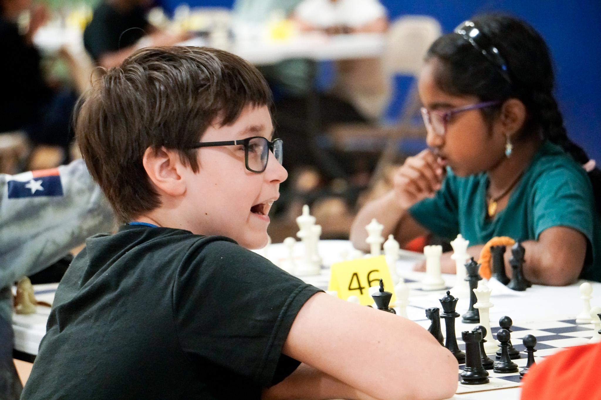 Children playing chess