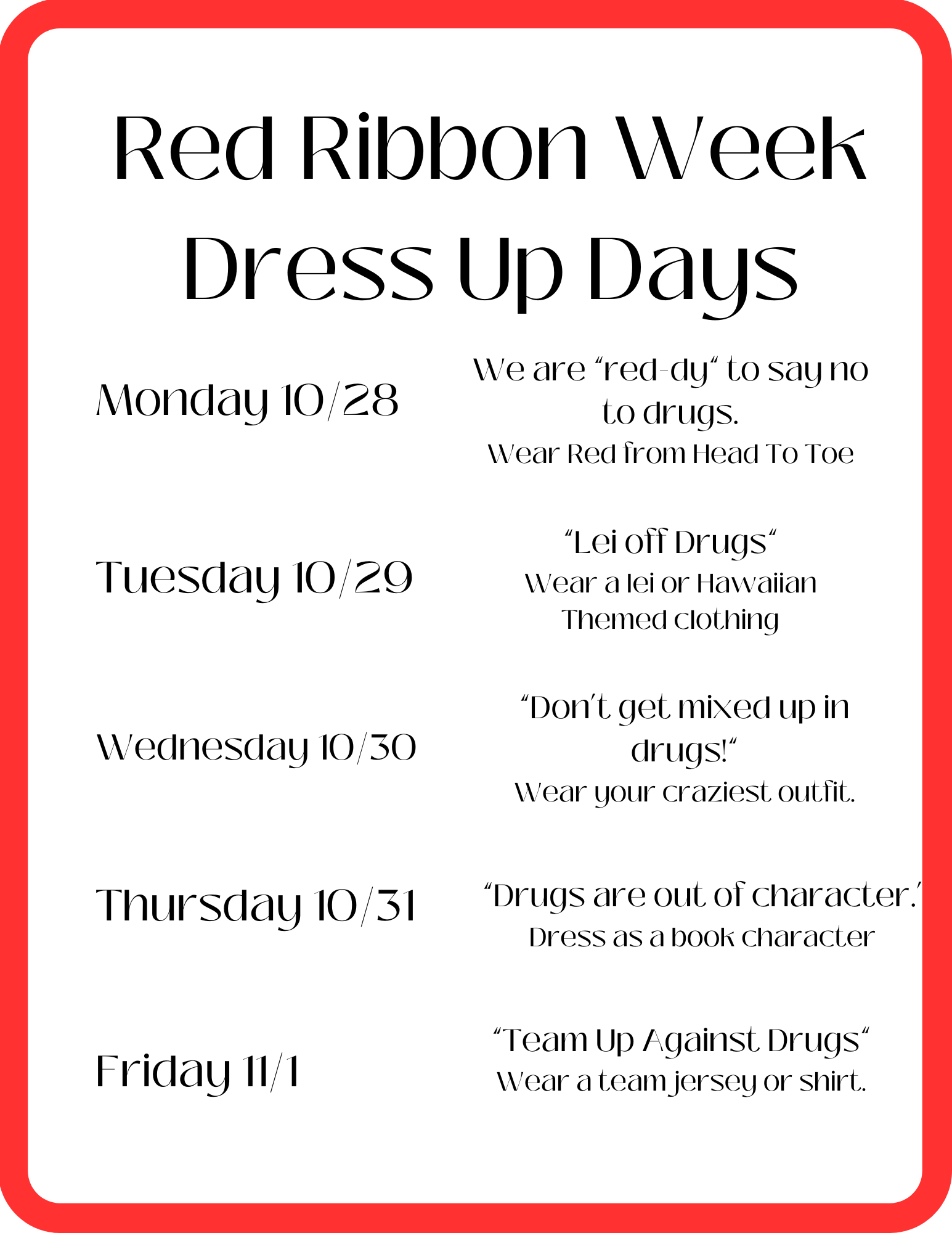 Red Ribbon Week