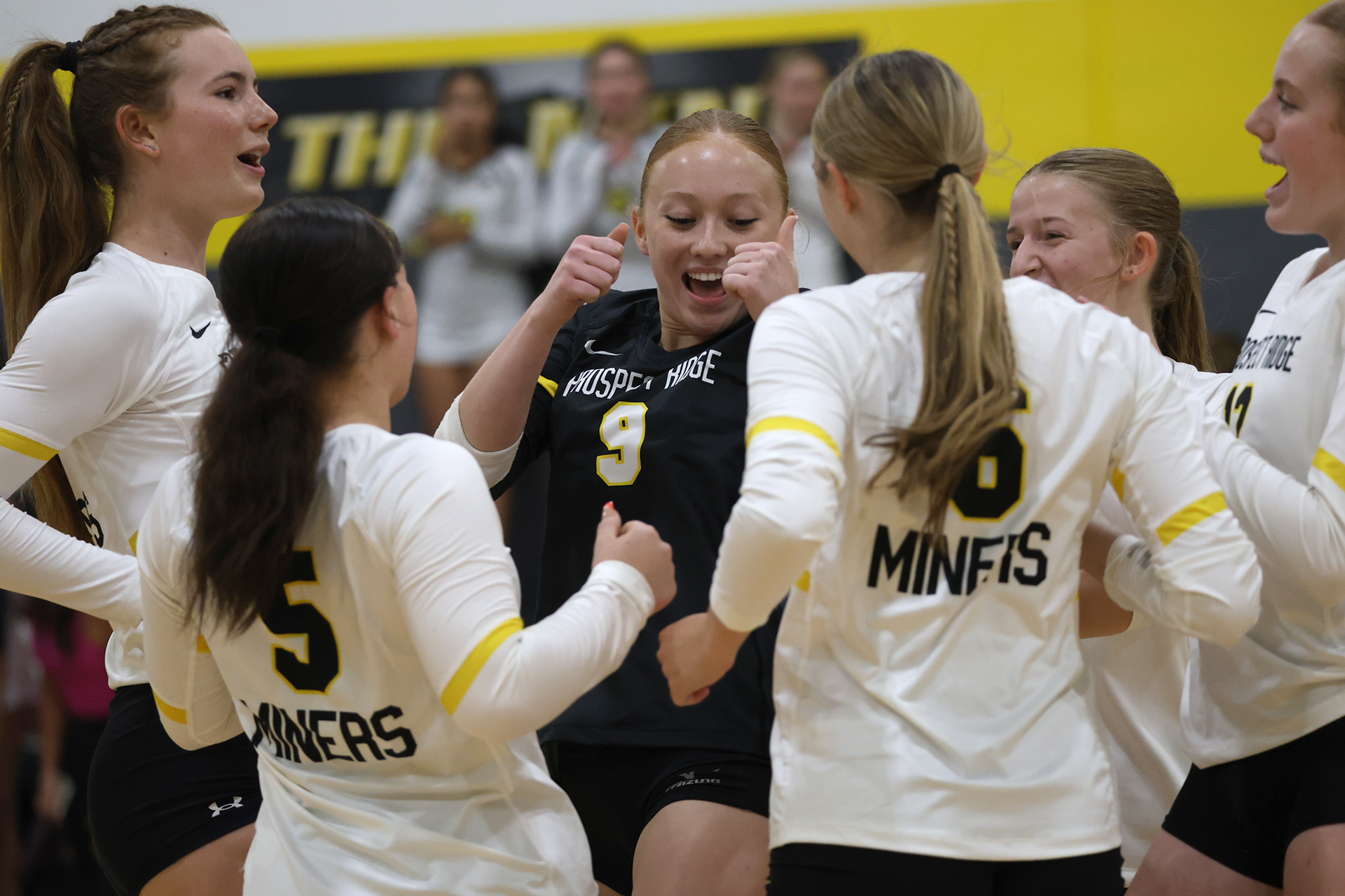 PRA HS Volleyball celebration