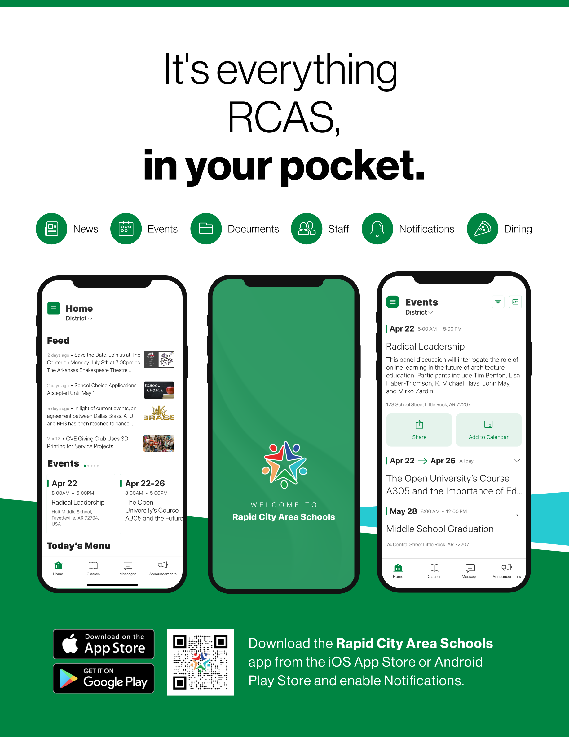RCAS mobile website instructions