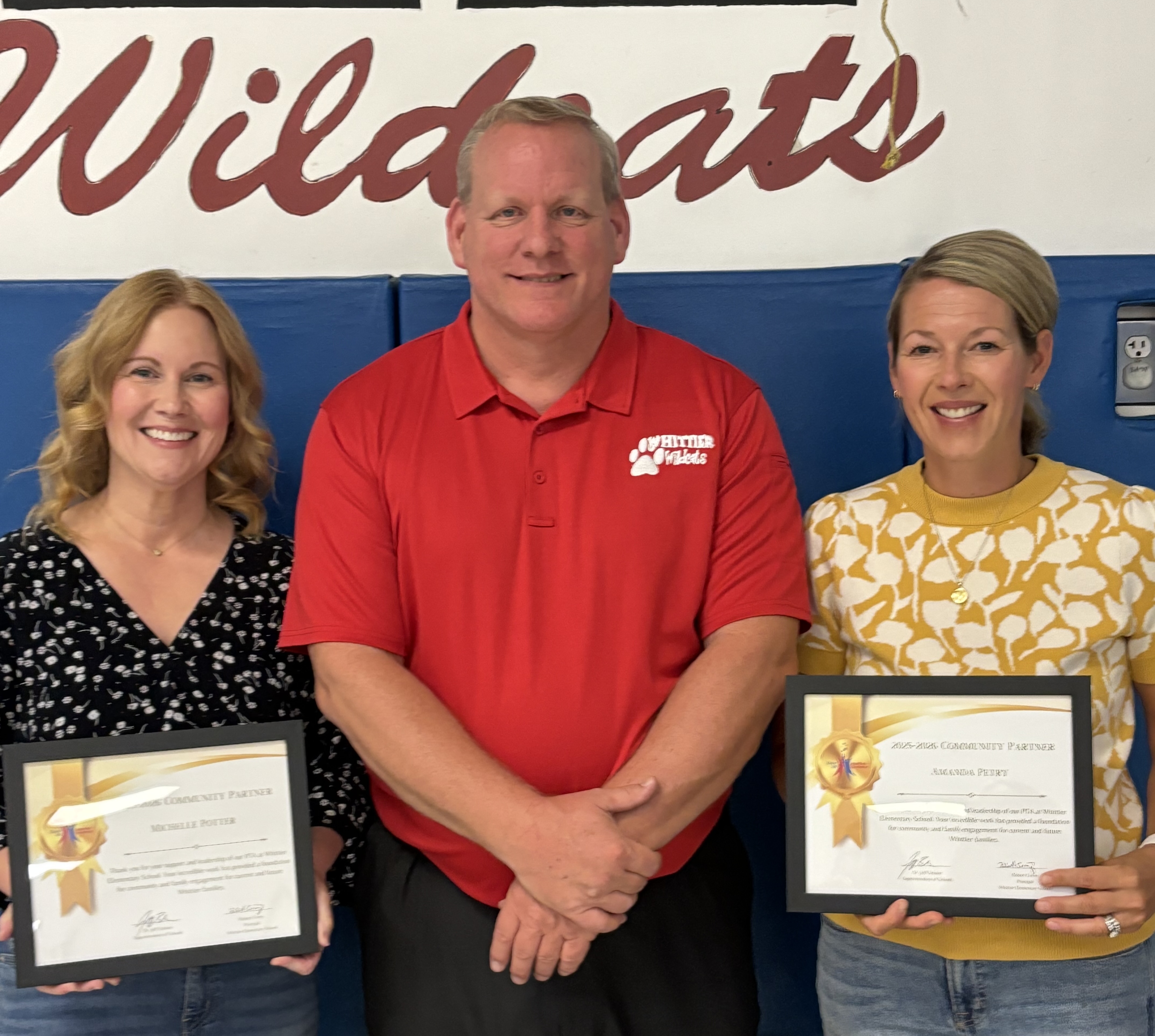Whittier pta honorees
