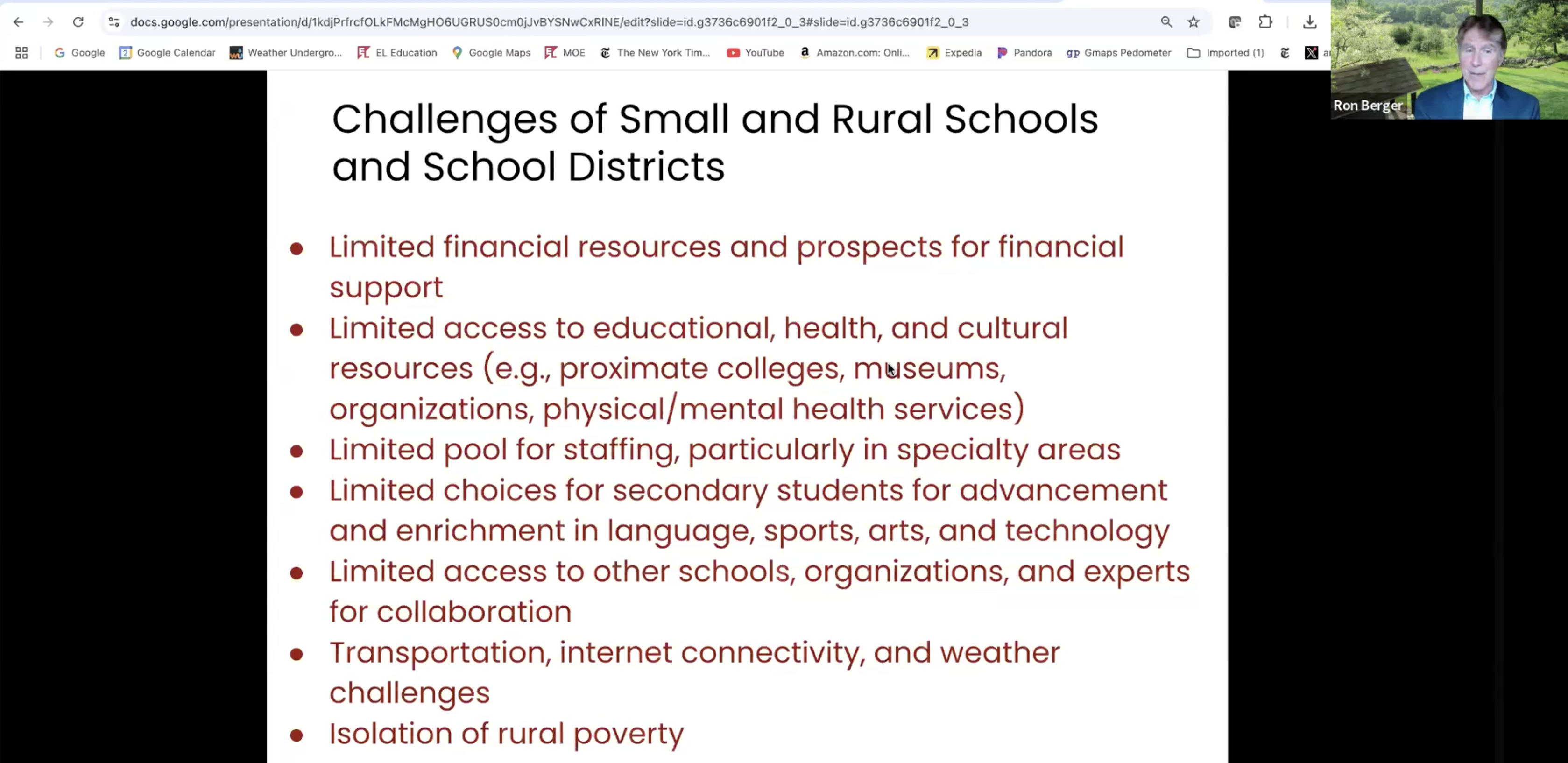 Ron Berger Webinar