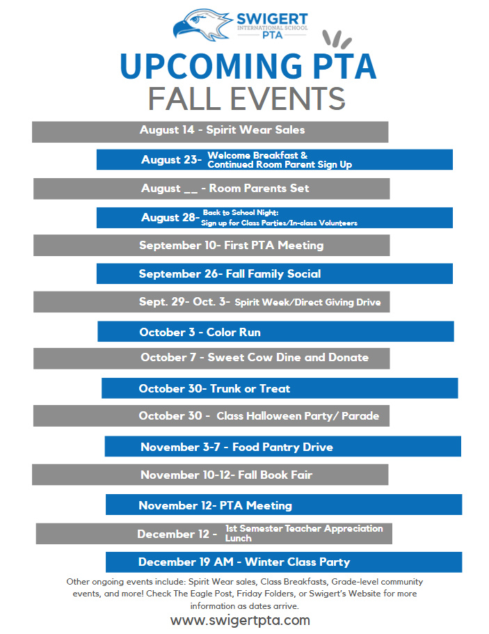 upcoming dates