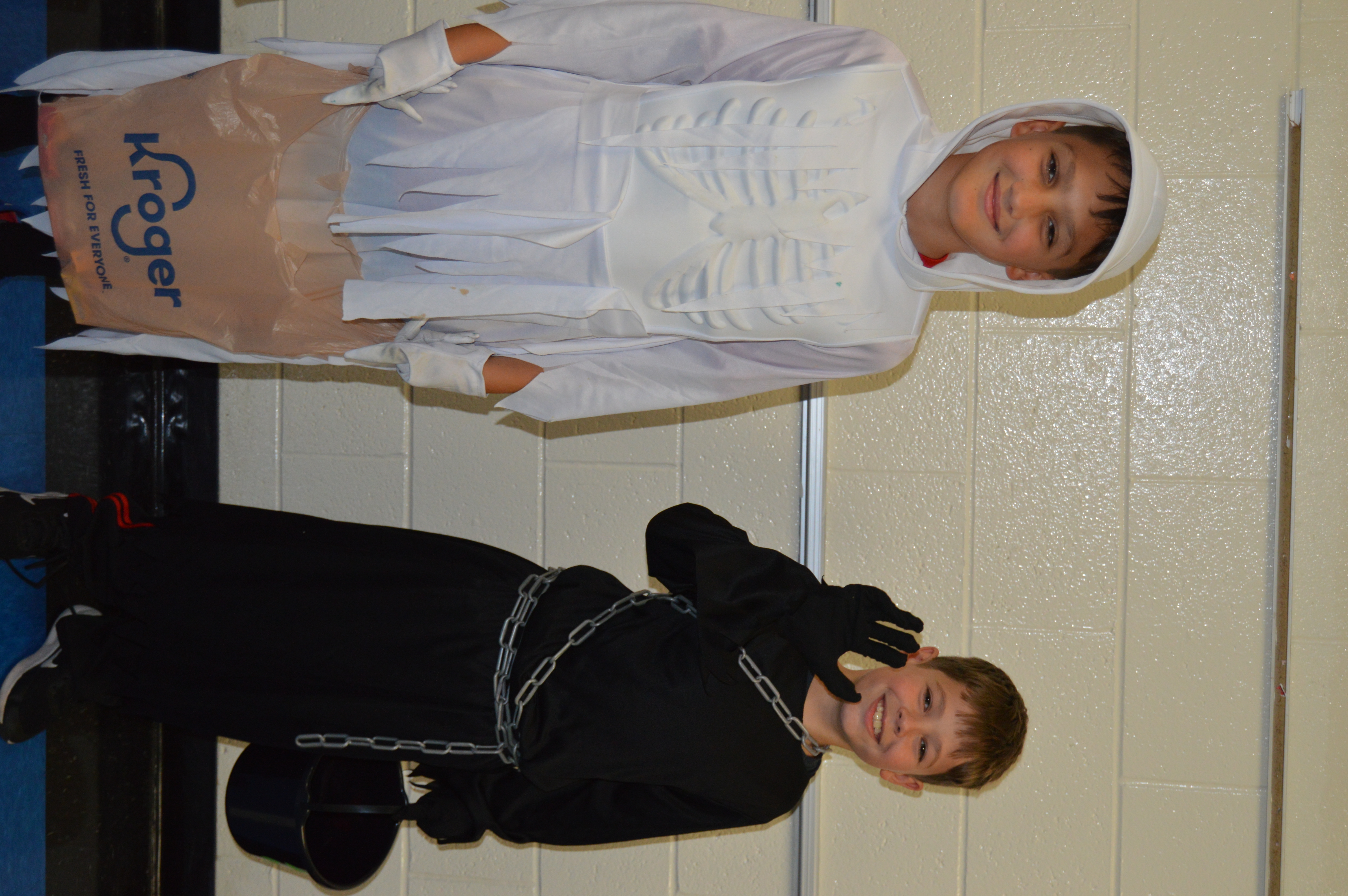 kids in costumes
