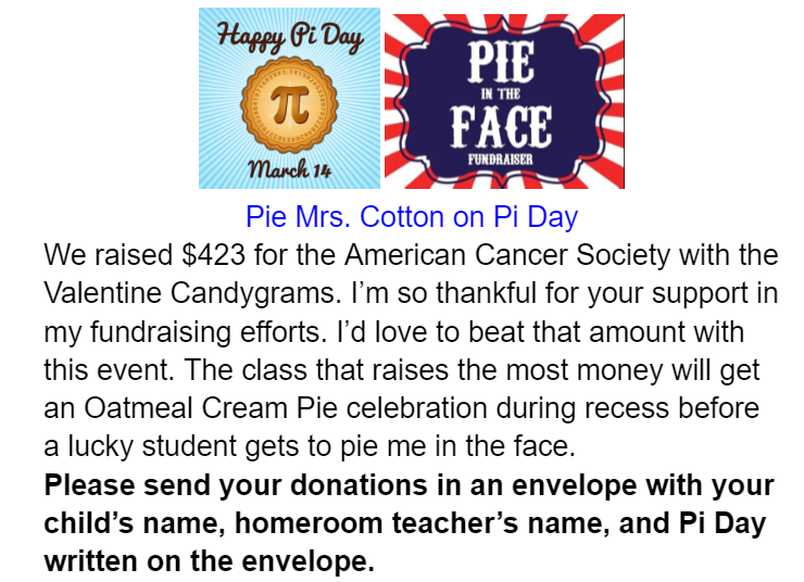 pi day fundraiser