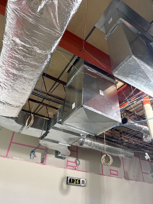 Clocks and ductwork.