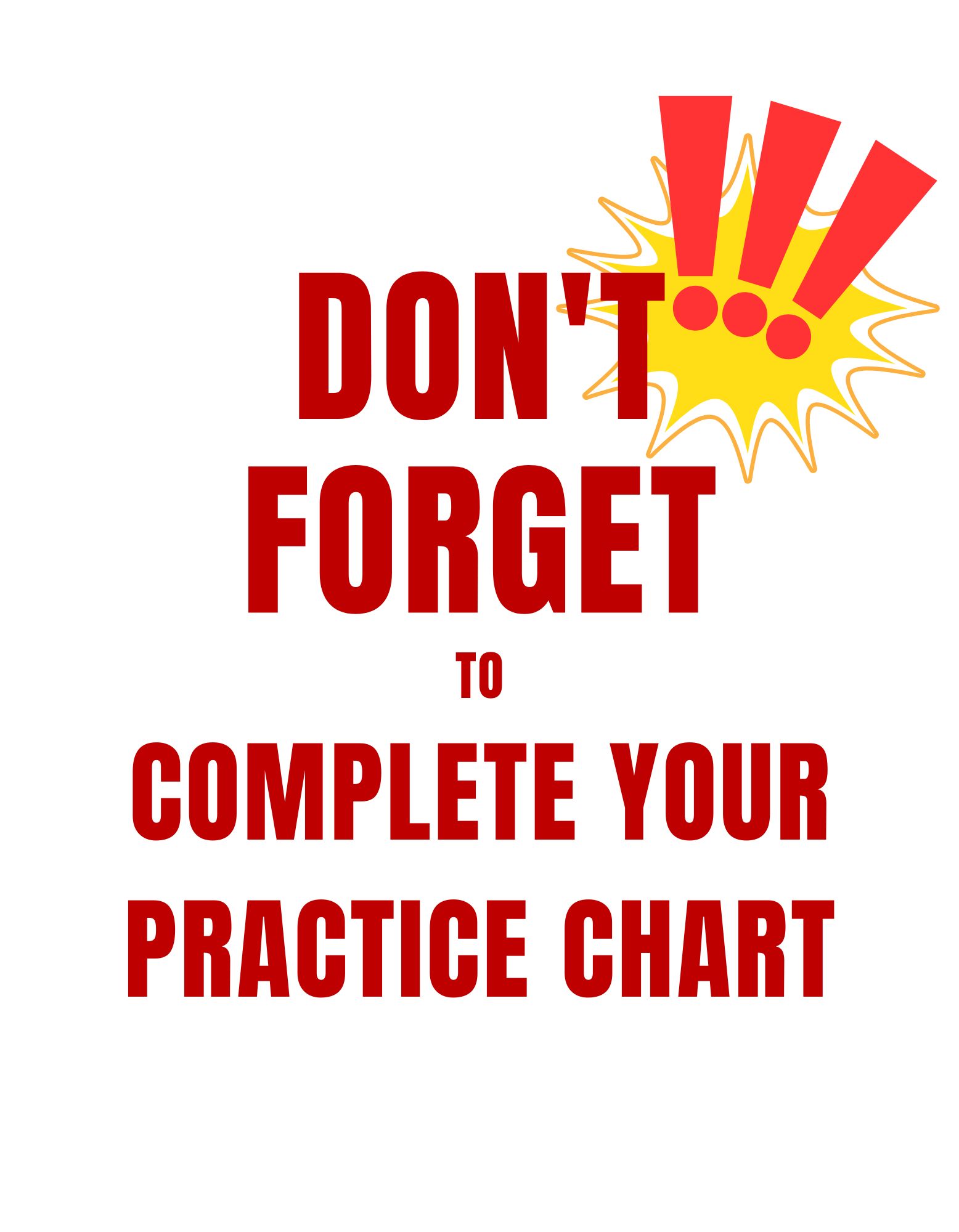 Practice Chart