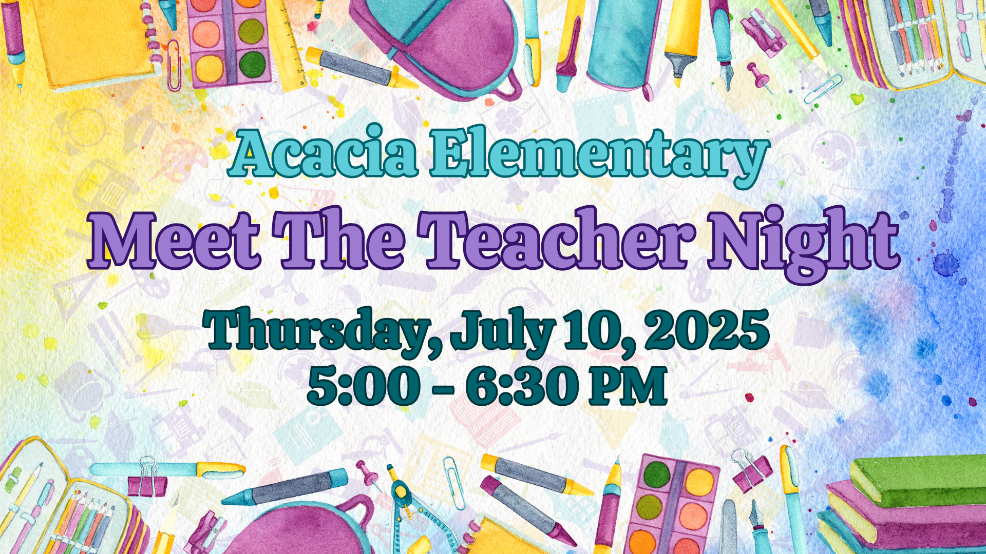 Meet The Teacher Night! 