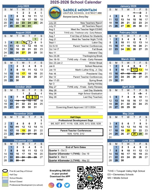 25-26 school calendar
