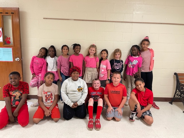 students posing for red ribbon week