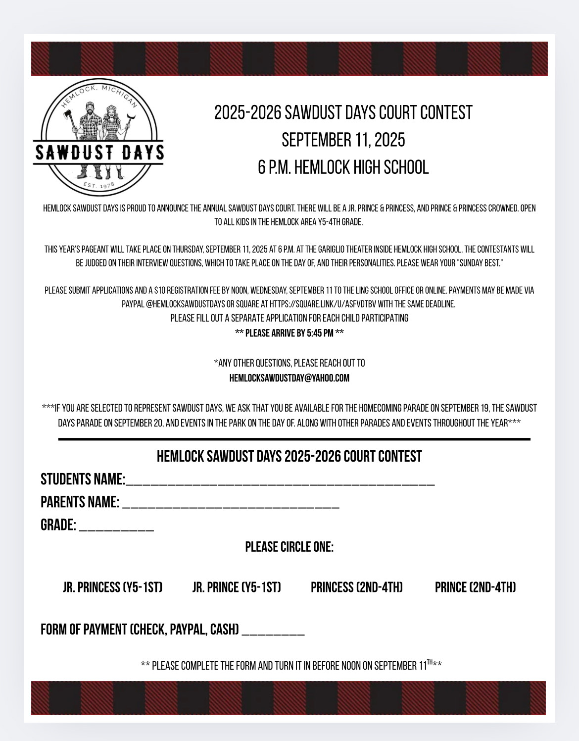 Sawdust Days Court