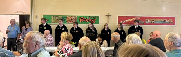 FFA ceremony at Mr. Valliere's memorial