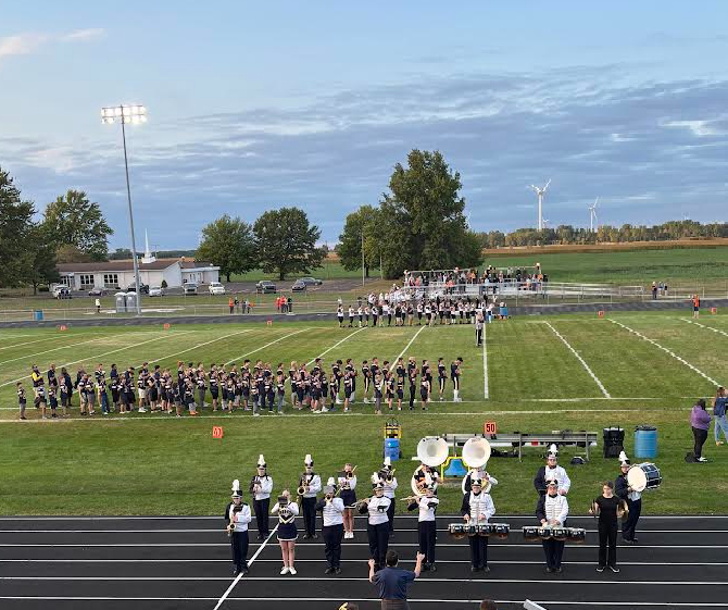 Ready for kickoff - National Anthem