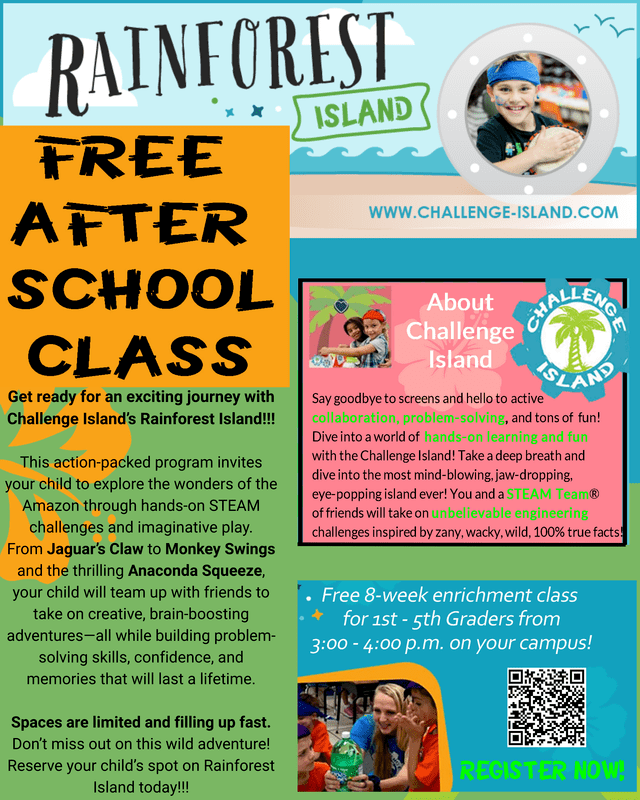 Flyer for Challenge Island