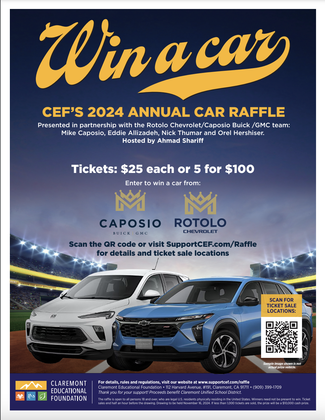 CEF Annual Car Raffle