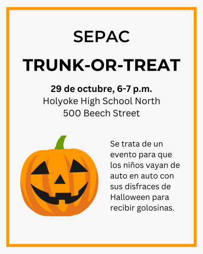 SEPAC Maleteros con Dulces, 29 de Octubre, 6-7 p.m.