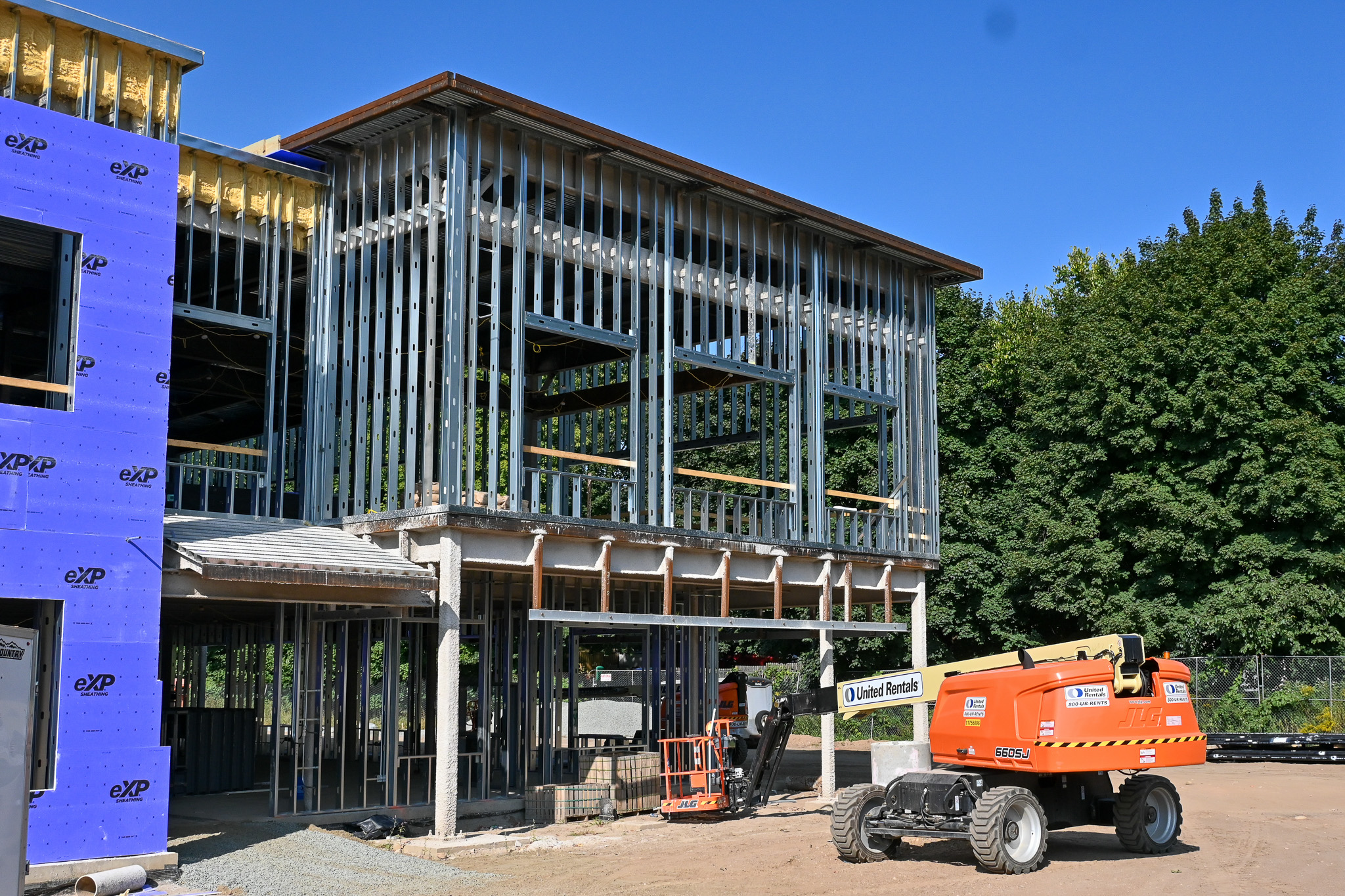 New middle school exterior wall