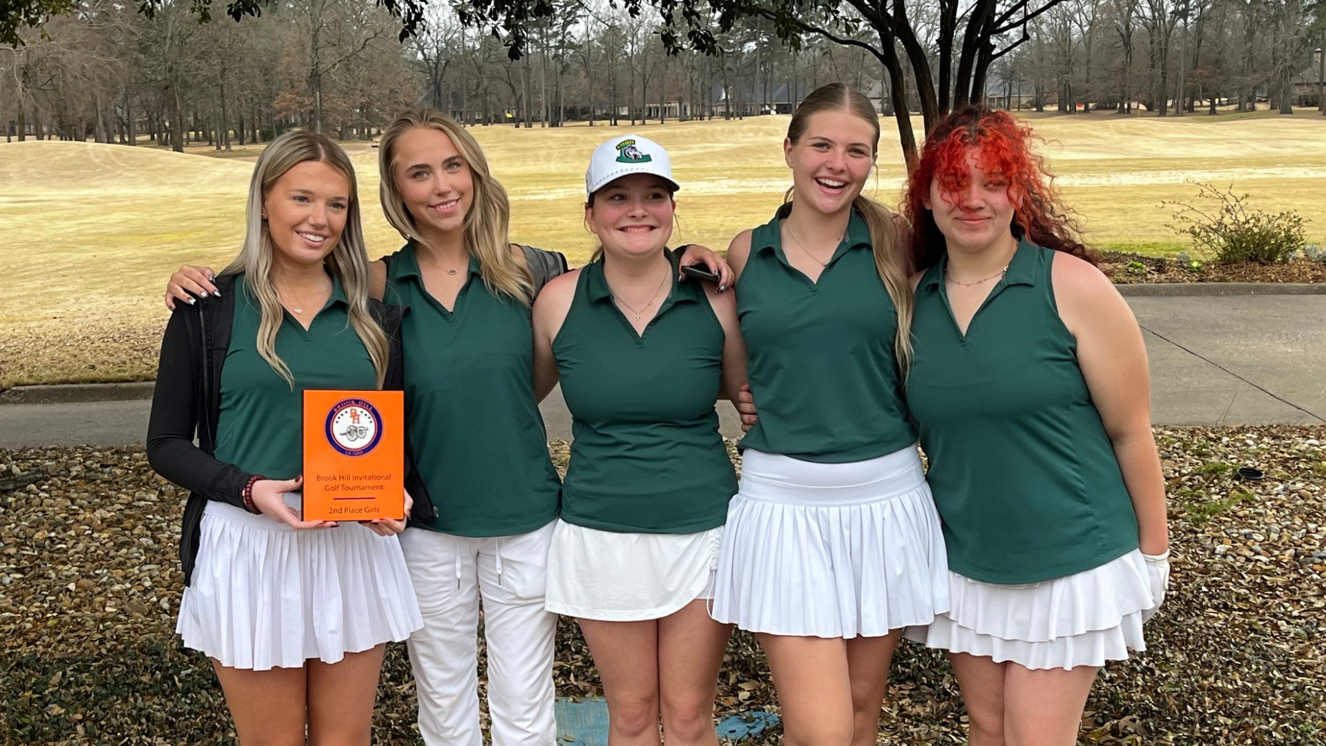 Congratulations to Mia, Hannah, Brooke, Ava, and Sophie. Lady Lobo Golf earned 2nd place at Brook Hill tournament at Eagles Bluff.