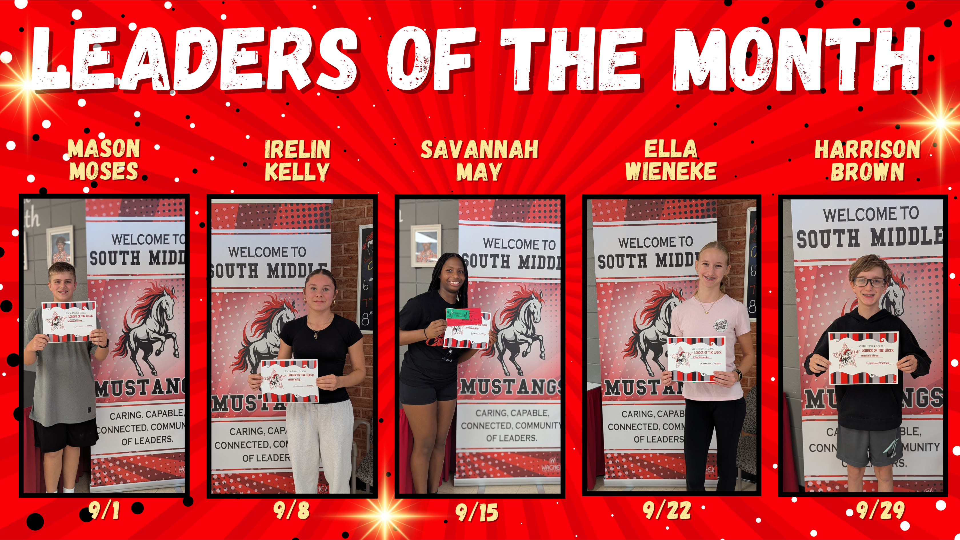 leaders of the week