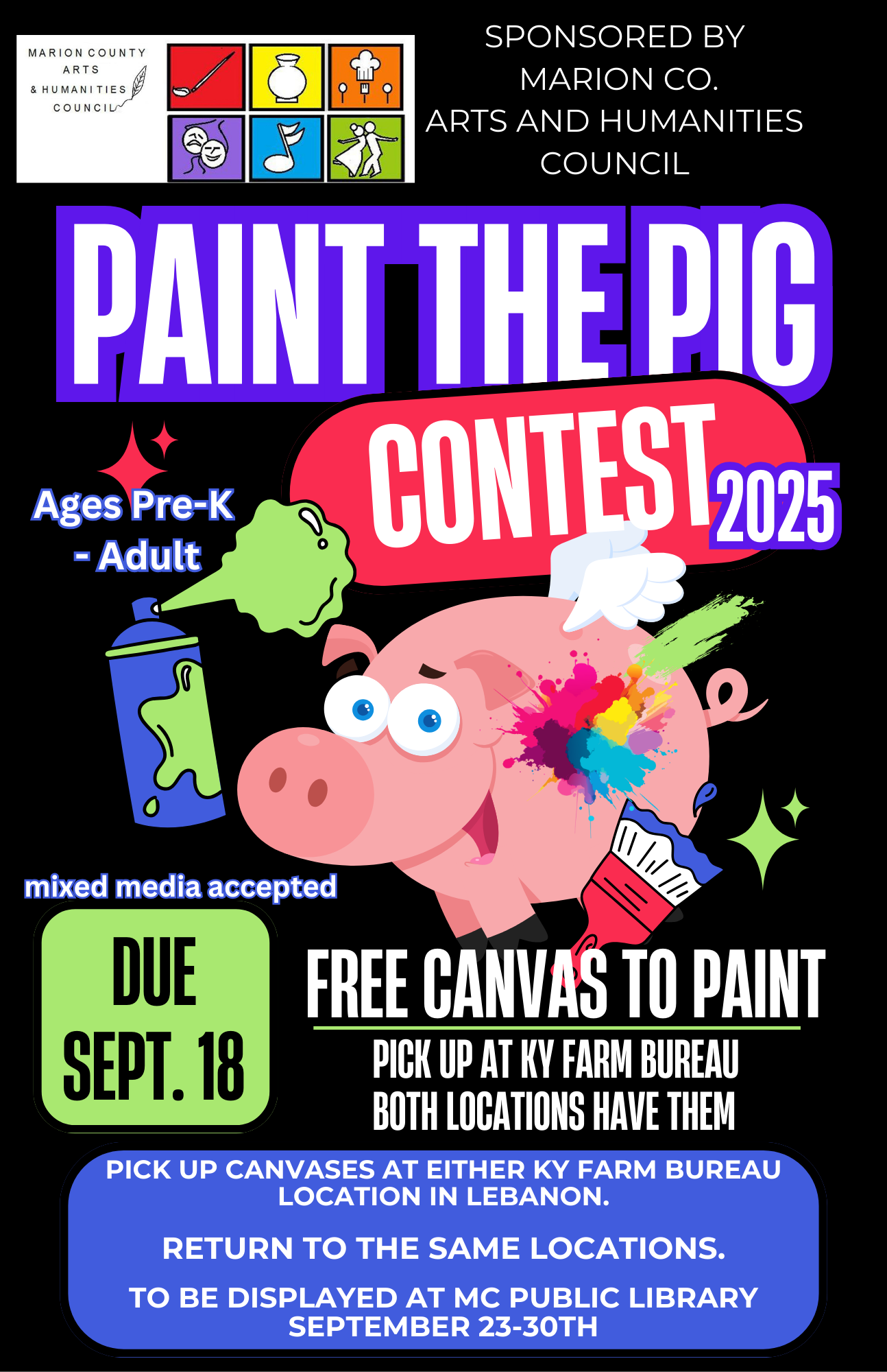 paint the pig contest