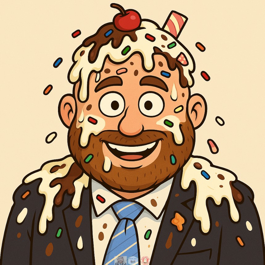 Mr. Kling as a sundae