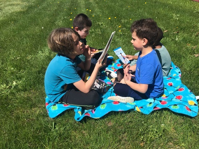 reading buddies outside