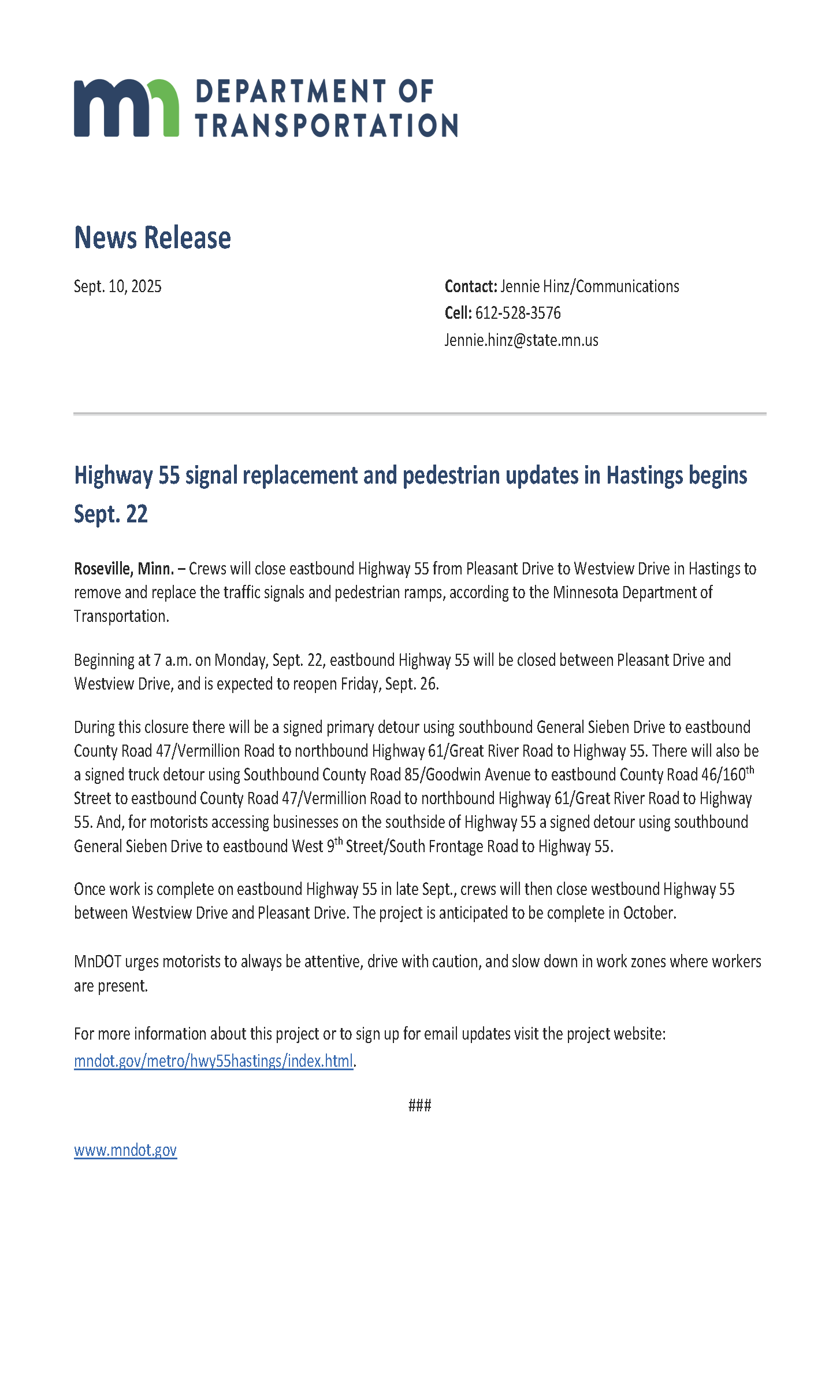 Department of Transportation