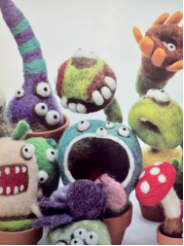 felted art monsters image