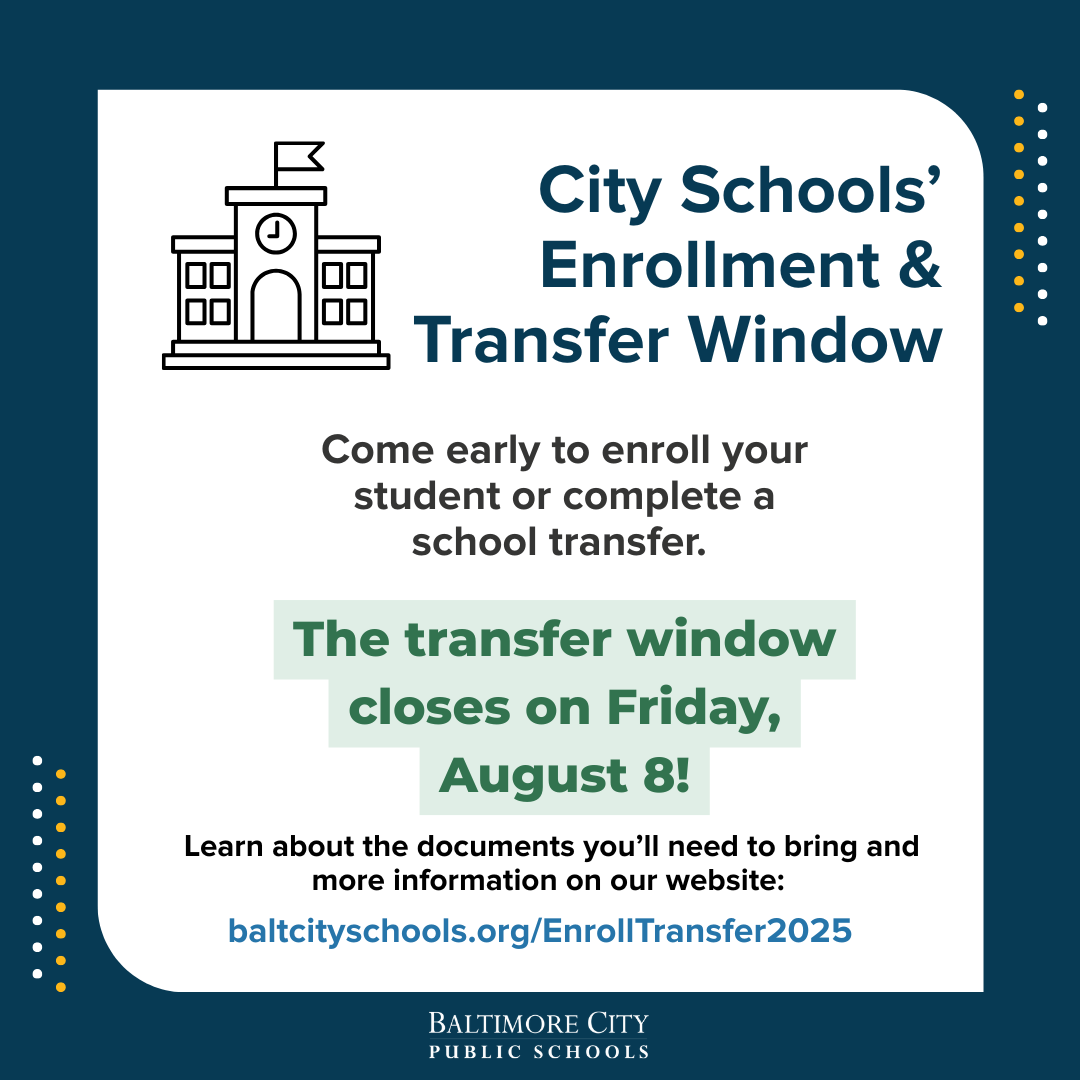 Enrillment and transfer window information