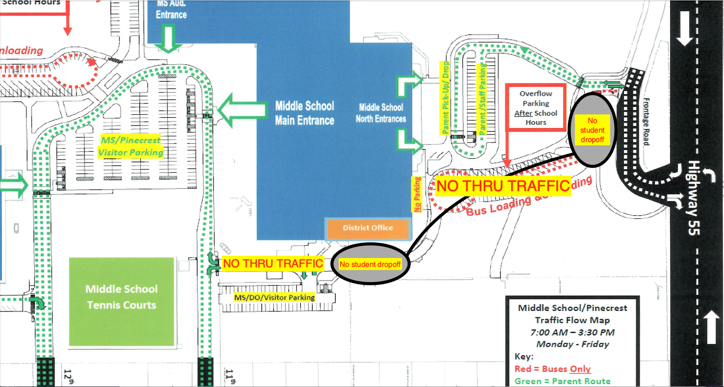 Drop Off Map