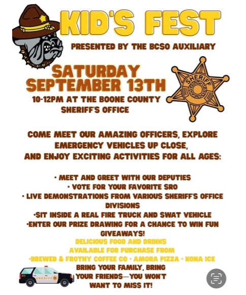 Kid's fest BC Sheriff's flier