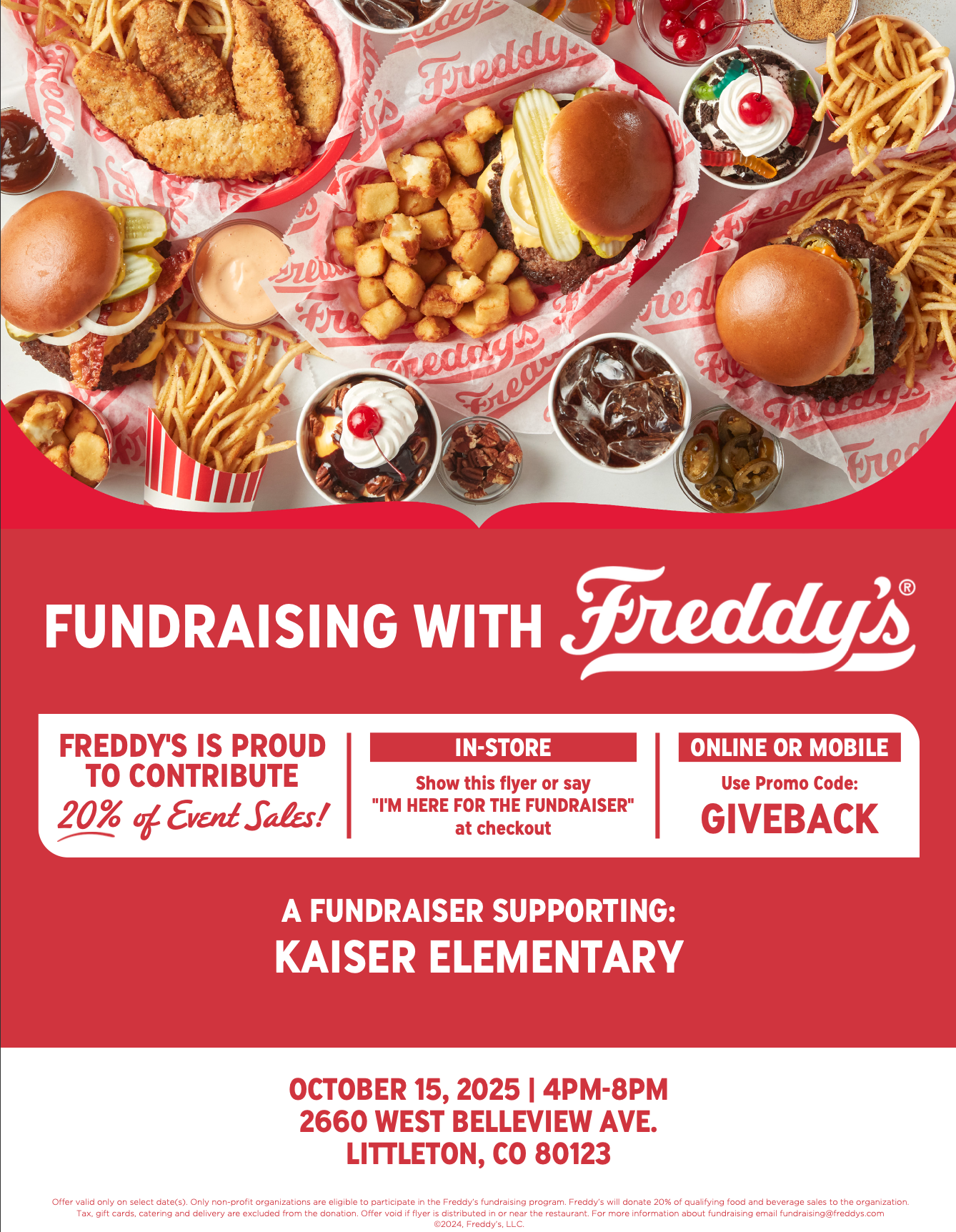 Freddy's Fundraiser