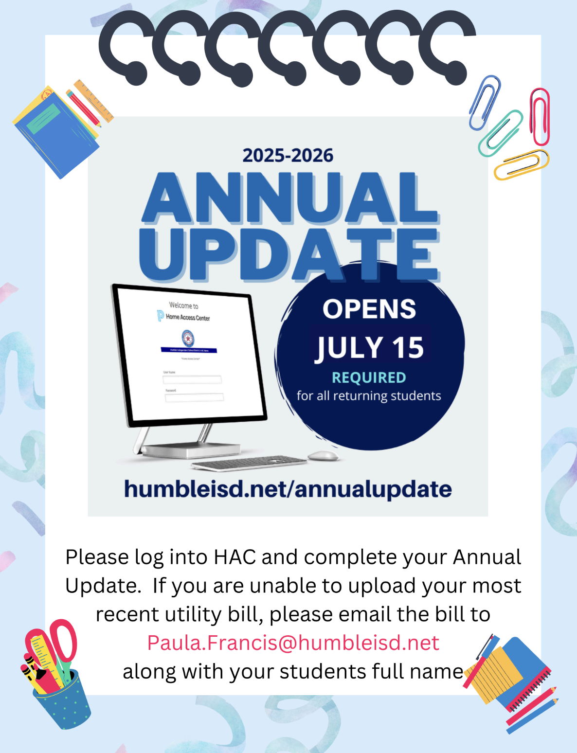 Annual Update Past Due