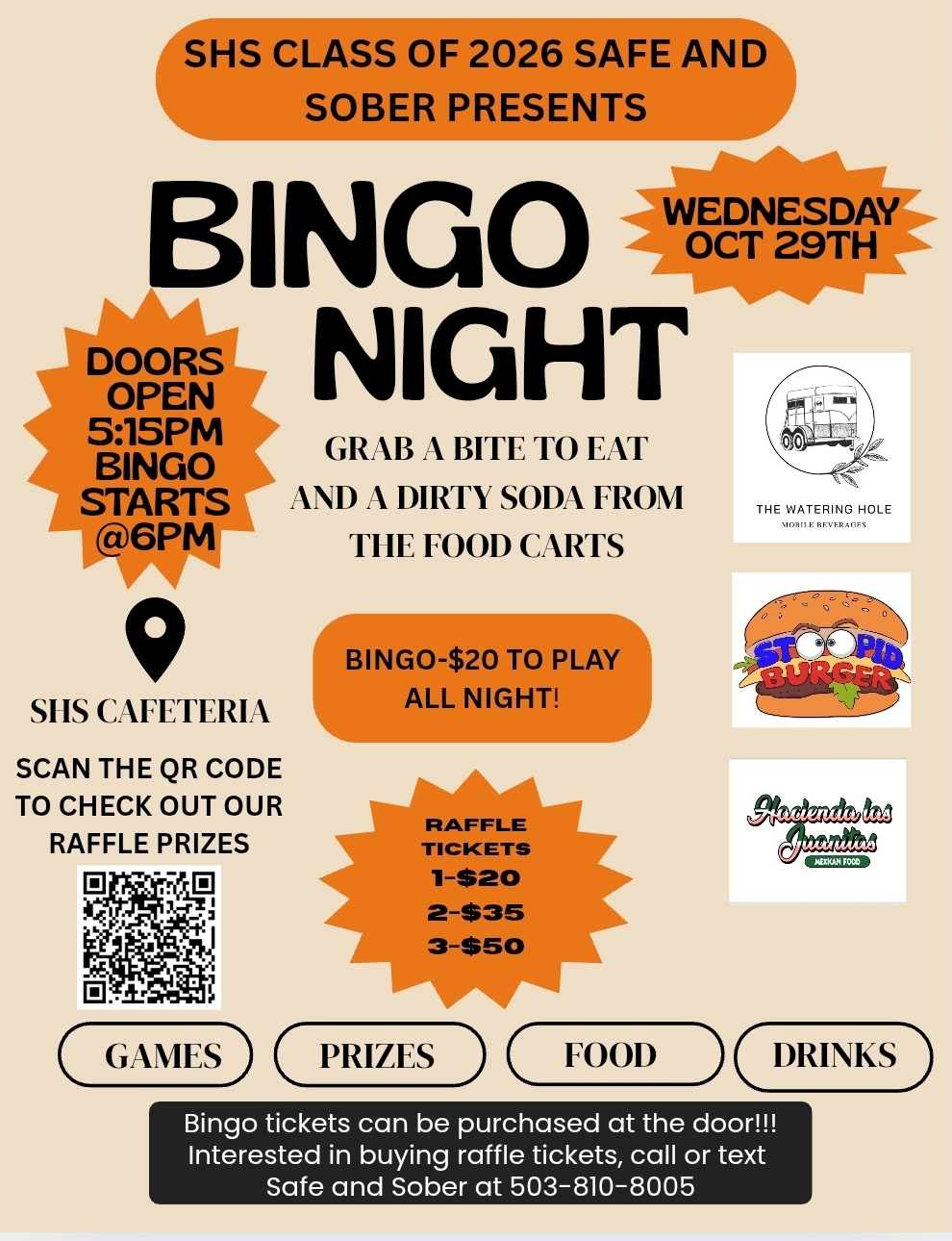 Bingo Night flyer 