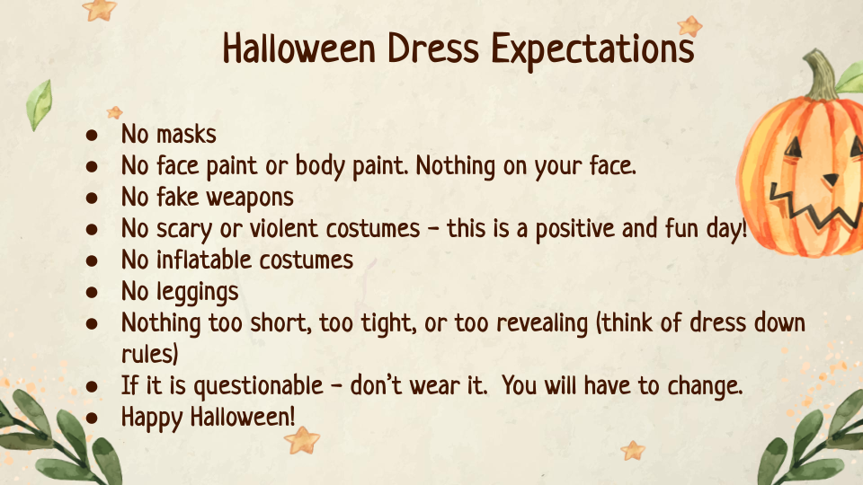 Halloween Expectations