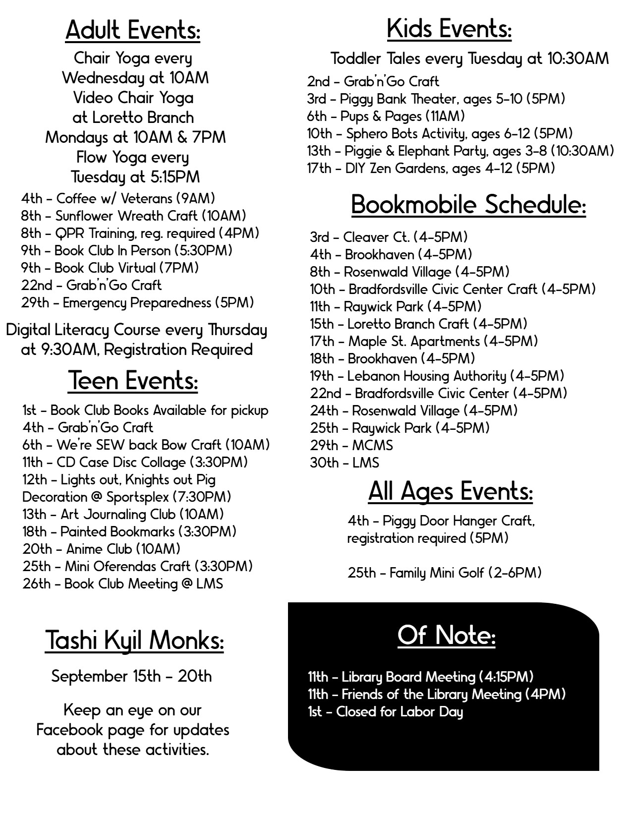 library events