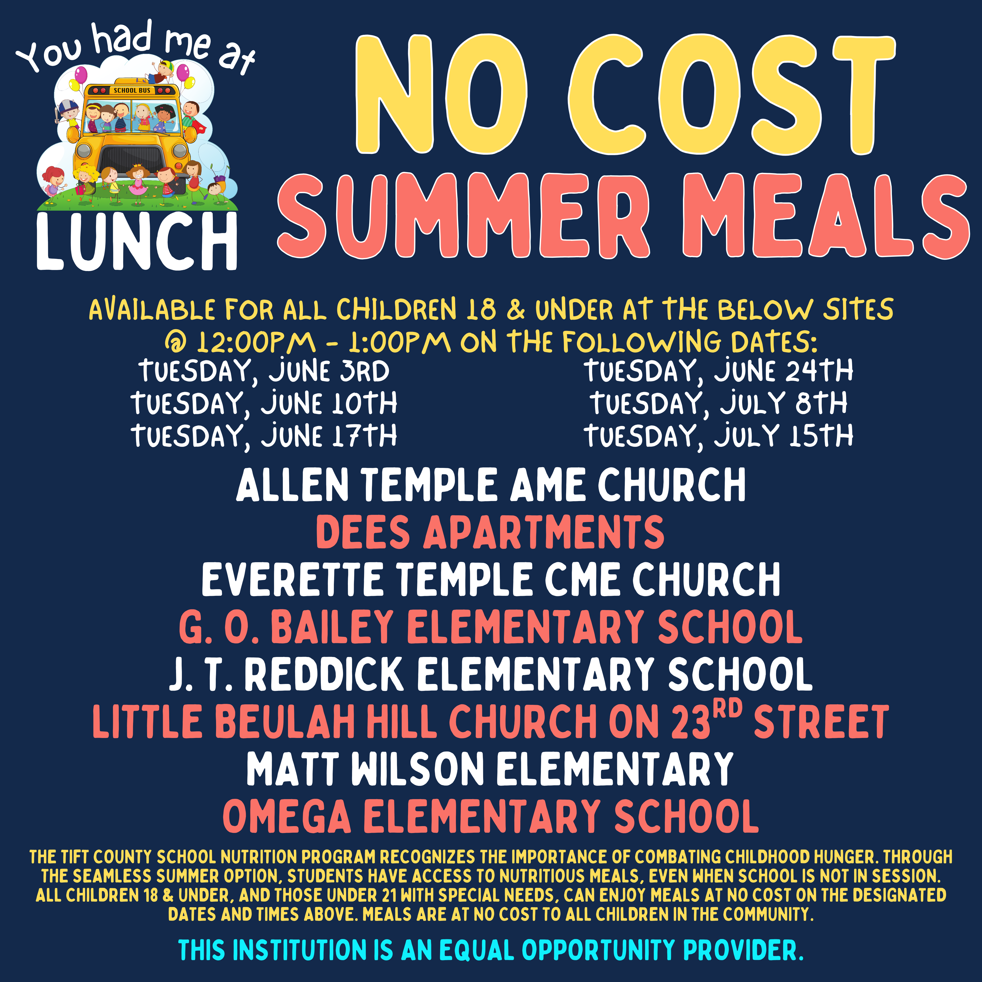 Summer Feeding Program