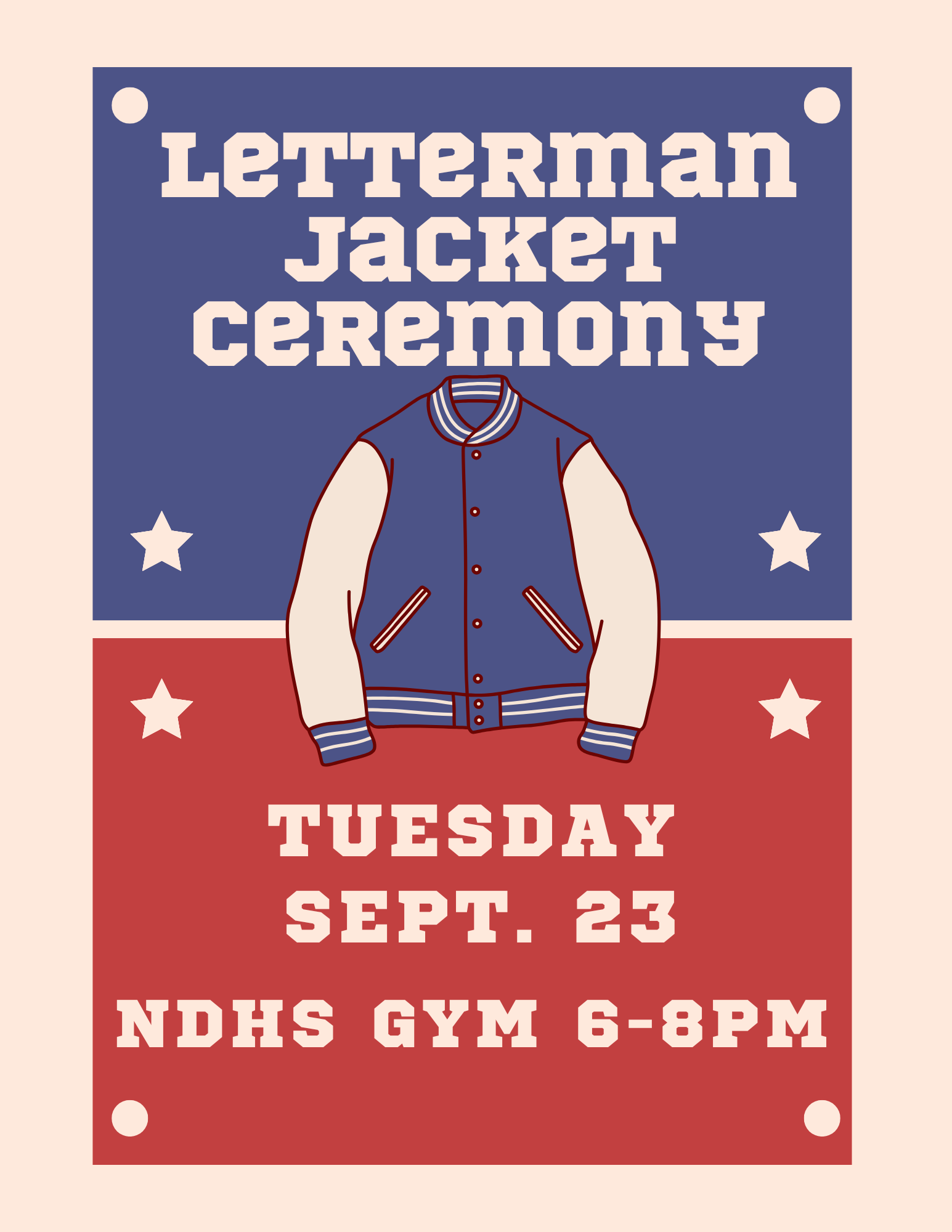 NDHS Letterman Jacket Ceremony