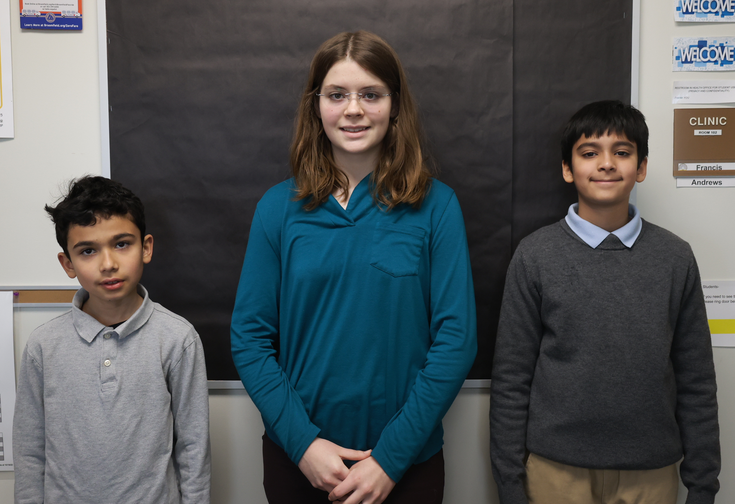 Reece Blair, Aiden Orozco, and Reyansh Tandon