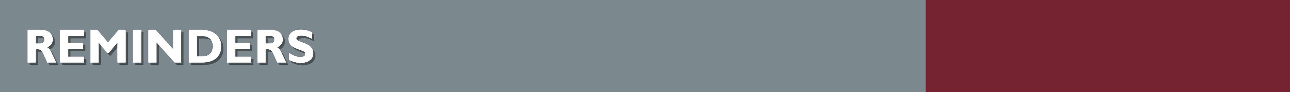 Reminders header