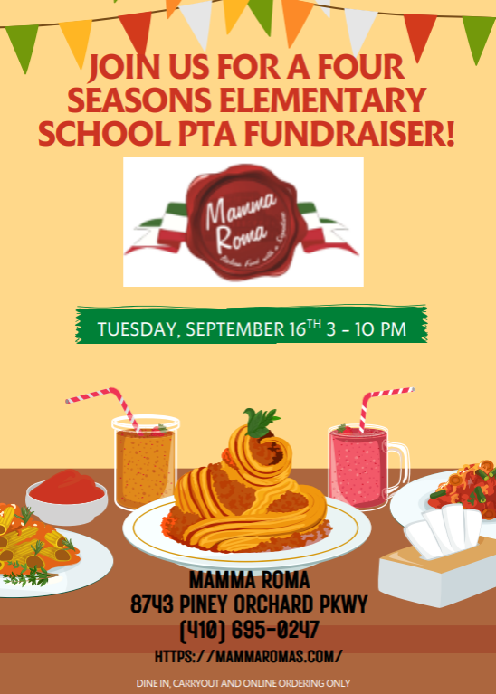 Mamma Roma flyer for September 2025 newsletter