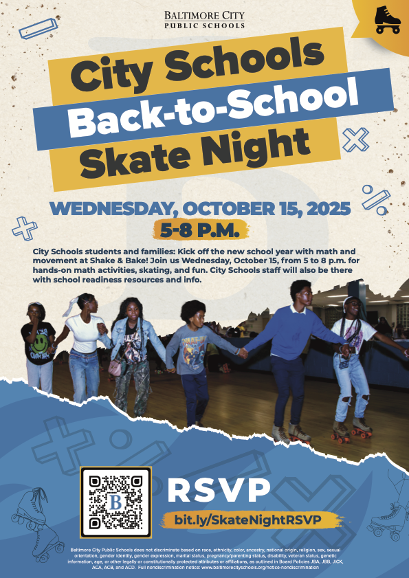 Skate Night Flyer - October 15, 5-8 p.m.