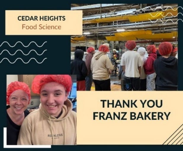 Cedar Heights Food Science students at Franz Bakery
